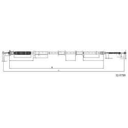 Cable de freins Cabor 12.0718