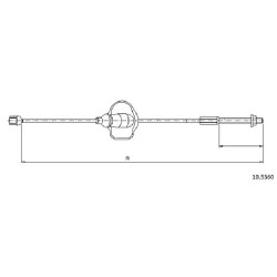 Cable de freins Cabor 10.5360