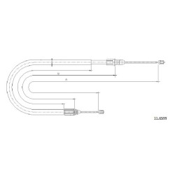 Cable de freins Cabor 11.6599