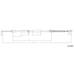 Cable de freins Cabor 10.9892