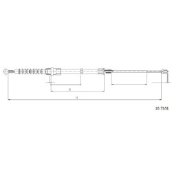 Cable de freins Cabor 10.7141