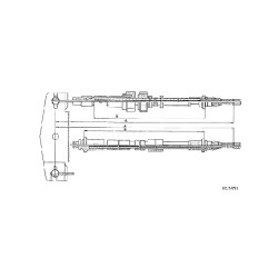 Cable de freins Cabor 10.5351