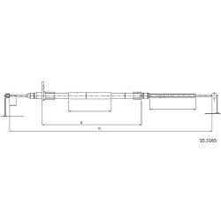 Cable de freins Cabor 10.5165