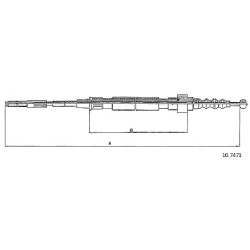 Cable de freins Cabor 10.7471