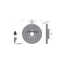 Lot de 2 Disque (x1) TEXTAR 92159205