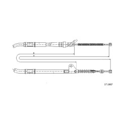 Cable de freins Cabor 17.1467