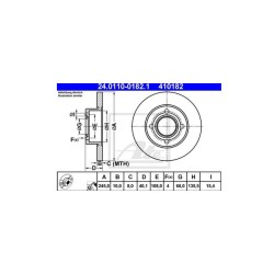 Lot de 2 Disque (x1) ATE 410182