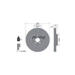 Lot de 2 Disque (x1) TEXTAR 92289305