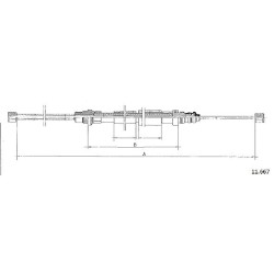 Cable de freins Cabor 11.667