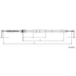 Cable de freins Cabor 10.4702