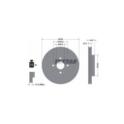 Lot de 2 Disque (x1) TEXTAR 92166805