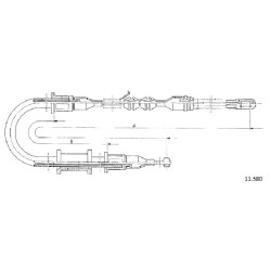 Cable de freins Cabor 11.580