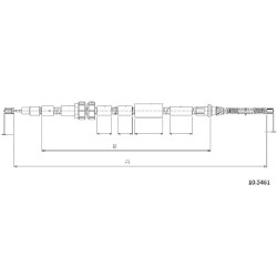 Cable de freins Cabor 10.5461