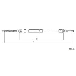 Cable de freins Cabor 11.6795