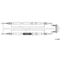 Cable de freins Cabor 11.5862