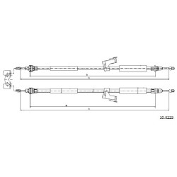 Cable de freins Cabor 10.8225