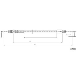 Cable de freins Cabor 10.4526