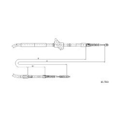 Cable de freins Cabor 10.7583