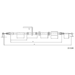 Cable de freins Cabor 10.5168