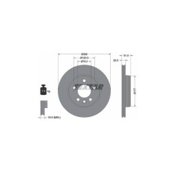 Lot de 2 Disque (x1) TEXTAR 92288503