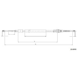 Cable de freins Cabor 10.6043