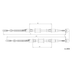 Cable de freins Cabor 11.5856