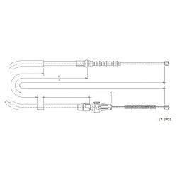 Cable de freins Cabor 17.2701