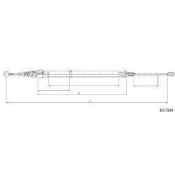 Cable de freins Cabor 10.7139