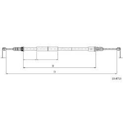 Cable de freins Cabor 10.4713