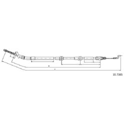 Cable de freins Cabor 10.7385