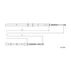 Cable de freins Cabor 10.7545