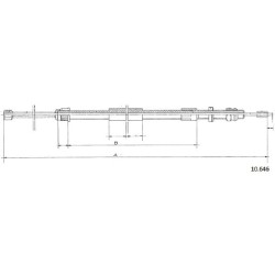 Cable de freins Cabor 10.646