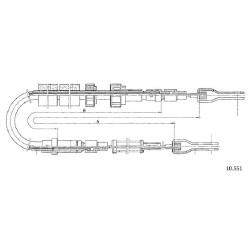 Cable de freins Cabor 10.551