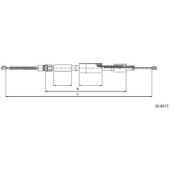 Cable de freins Cabor 10.4573