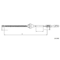 Cable de freins Cabor 10.5365