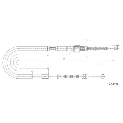 Cable de freins Cabor 17.1448