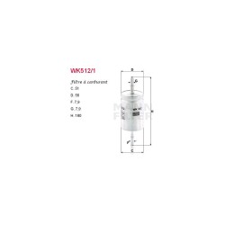 Filtre carburant Mann WK512/1