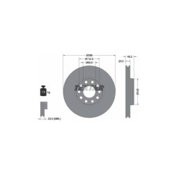 Lot de 2 Disque (x1) TEXTAR 92121005