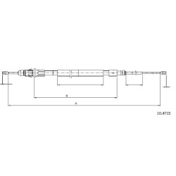 Cable de freins Cabor 10.4715