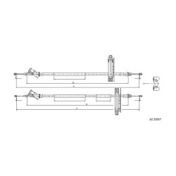 Cable de freins Cabor 10.5357