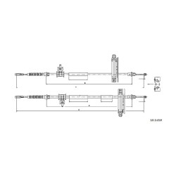 Cable de freins Cabor 10.5359