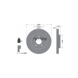 Lot de 2 Disque (x1) TEXTAR 92184405