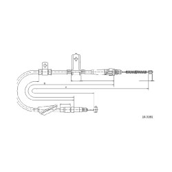 Cable de freins Cabor 10.5161