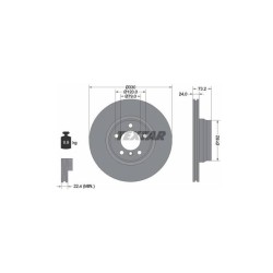 Lot de 2 Disque (x1) TEXTAR 92242005