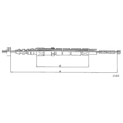 Cable de freins Cabor 10.823