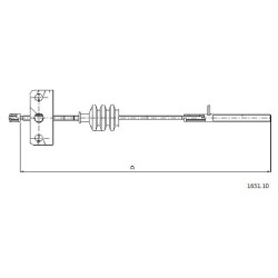 Cable de freins Cabor 1651.10