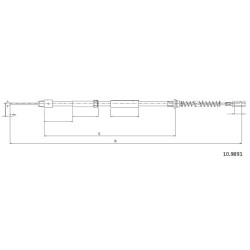 Cable de freins Cabor 10.9891