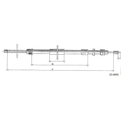 Cable de freins Cabor 10.6441