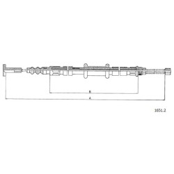 Cable de freins Cabor 1651.2