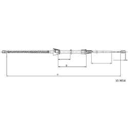 Cable de freins Cabor 10.9054